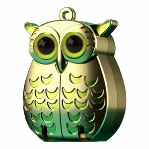 Foldable Mini Owl Nail Clipper Keychain – Compact Stainless Steel Nail Trimmer with Built-In File