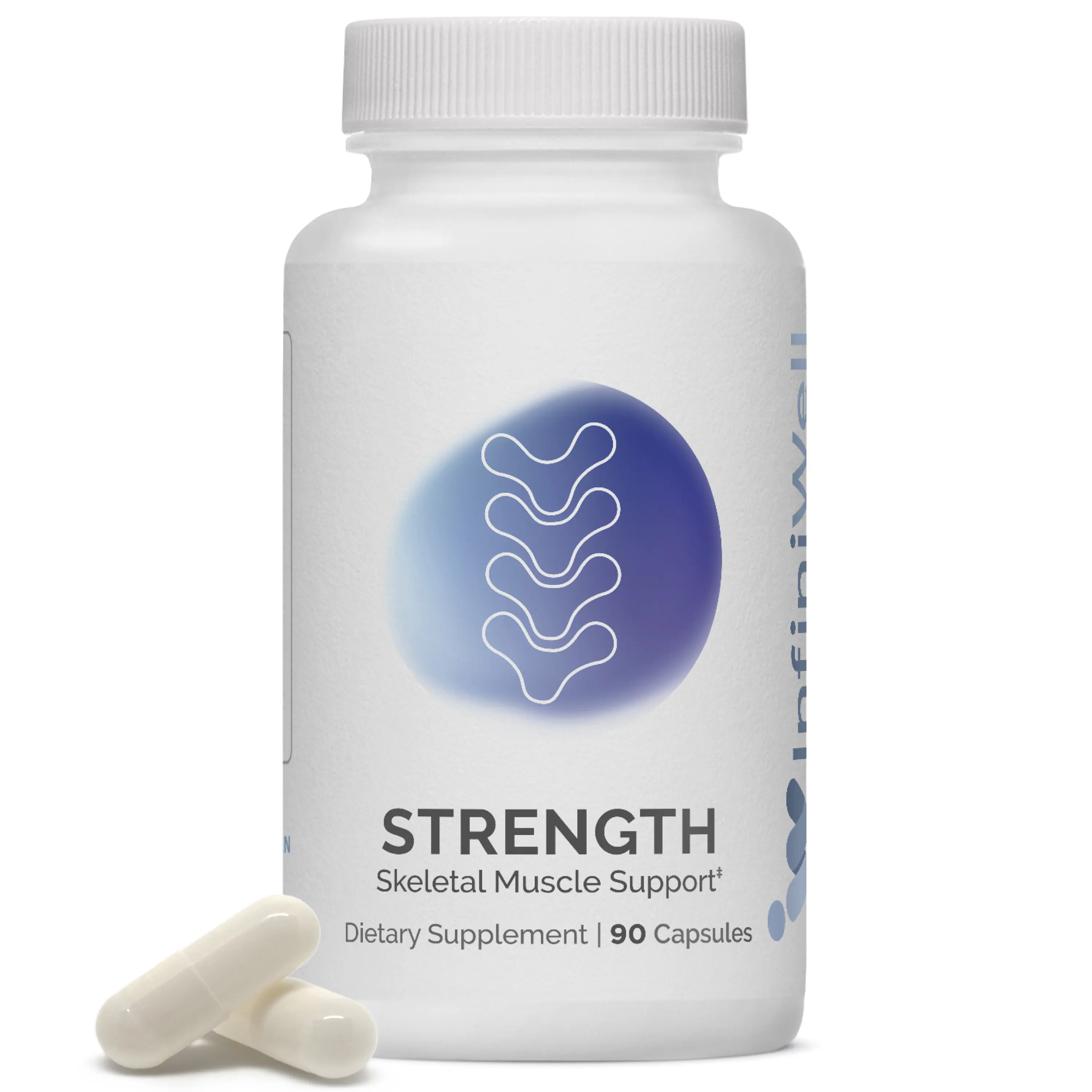 InfiniWell Strength Muscle Recovery Supplement with myHMB & Epicatechin, Supports Strength Gains, Stamina, Endurance & Healthy Body Composition