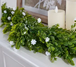 Wicker Park 5' Wispy Floral Indoor/Outdoor Spring Garland Wicker Park 5' Wispy Floral Indoor/Outdoor Spring Garland