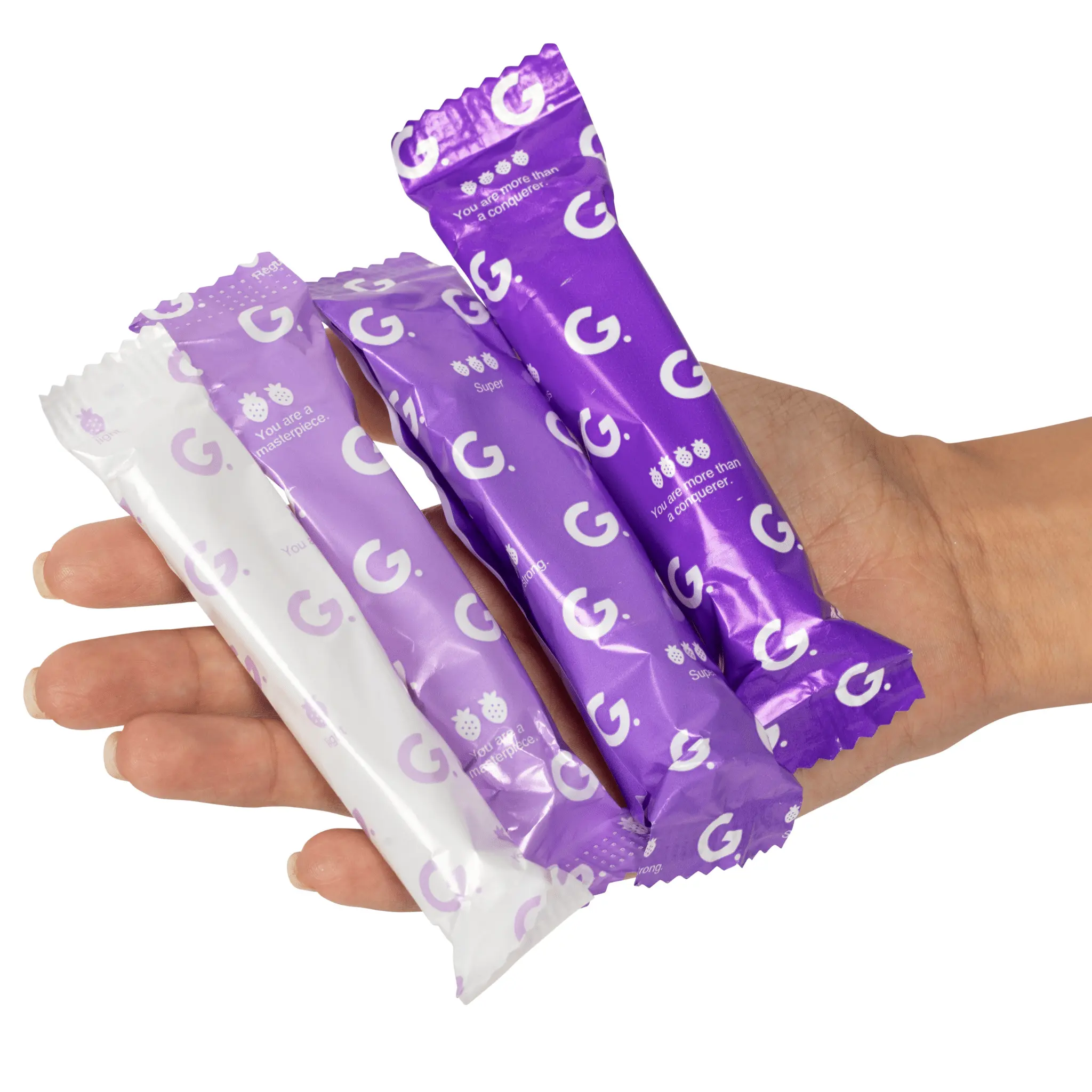Garnuu Organic Tampons | 100% Organic Cotton | 18 ct | BPA free bio-based applicator | Recyclable Wrapper | Period Care 