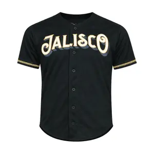 Black/Gold Charros de Jalisco Jersey – Men’s Charros de Jalisco Baseball Fan Jersey, Classic Mexico Game Day & Streetwear Shirt