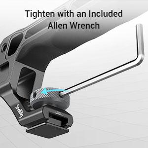 SmallRig Lightweight Cold Shoe Top Handle, Grip for DSLR Camera Cage, Universal Top Handle with 5 Cold Shoe Adapters and Cold Shoe Base (Lite) - 3764