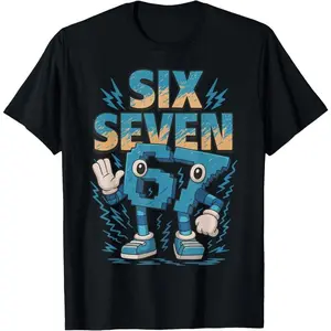 Meme 67 Six Seven 6 7 Italian Brainrot T-Shirt - Basic Light Cotton For Men Woman And Kid T-shirt