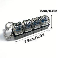 Big-eyed glowing keyboard