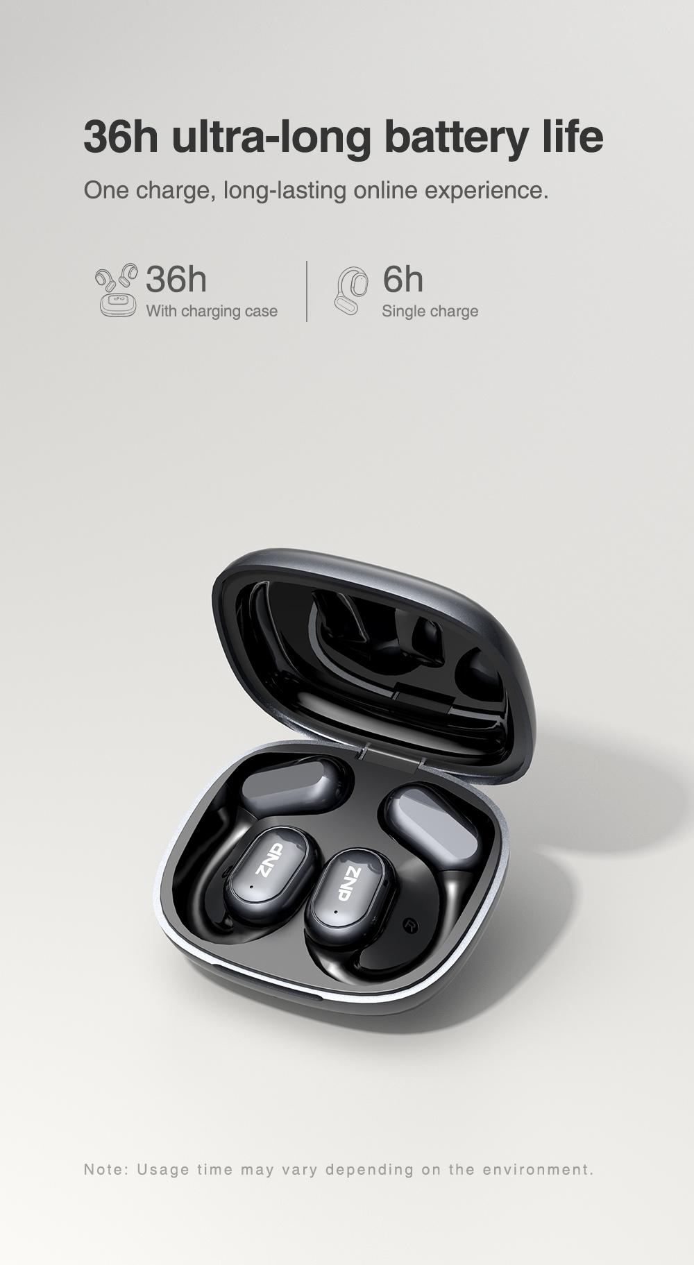 ZNP AI Earbuds for Conversational Chat Emotional Companionship & Portability Ideal for Social Interaction and Travel Gadget AI robot