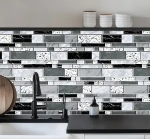 WENMER Peel and Stick Backsplash Wallpaper, Kitchen Backsplash Wallpaper, Kitchen Peel and Stick Wall Paper, Tile Contact Paper for Countertop, Bathroom 17.7"X 78.7"