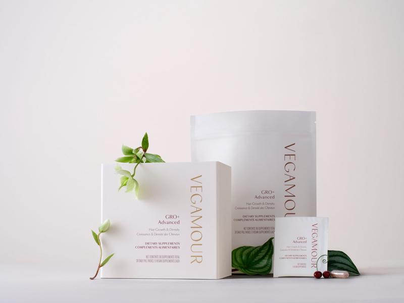 Vegamour GRO+ Advanced Hair Growth & Density Supplements | MD-Formulated Dual-Pill System, Reduces Hair Shedding, Promotes Fuller, Thicker Hair in 30 Days, Vegan