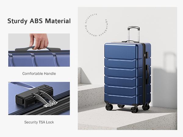 Sweet Furniture F Hardside Expandable Luggage,20 inch Carry on Lightweight Suitcase with Spinner Wheels,TSA Lock,Telescopic Handle and ABS Durable Material