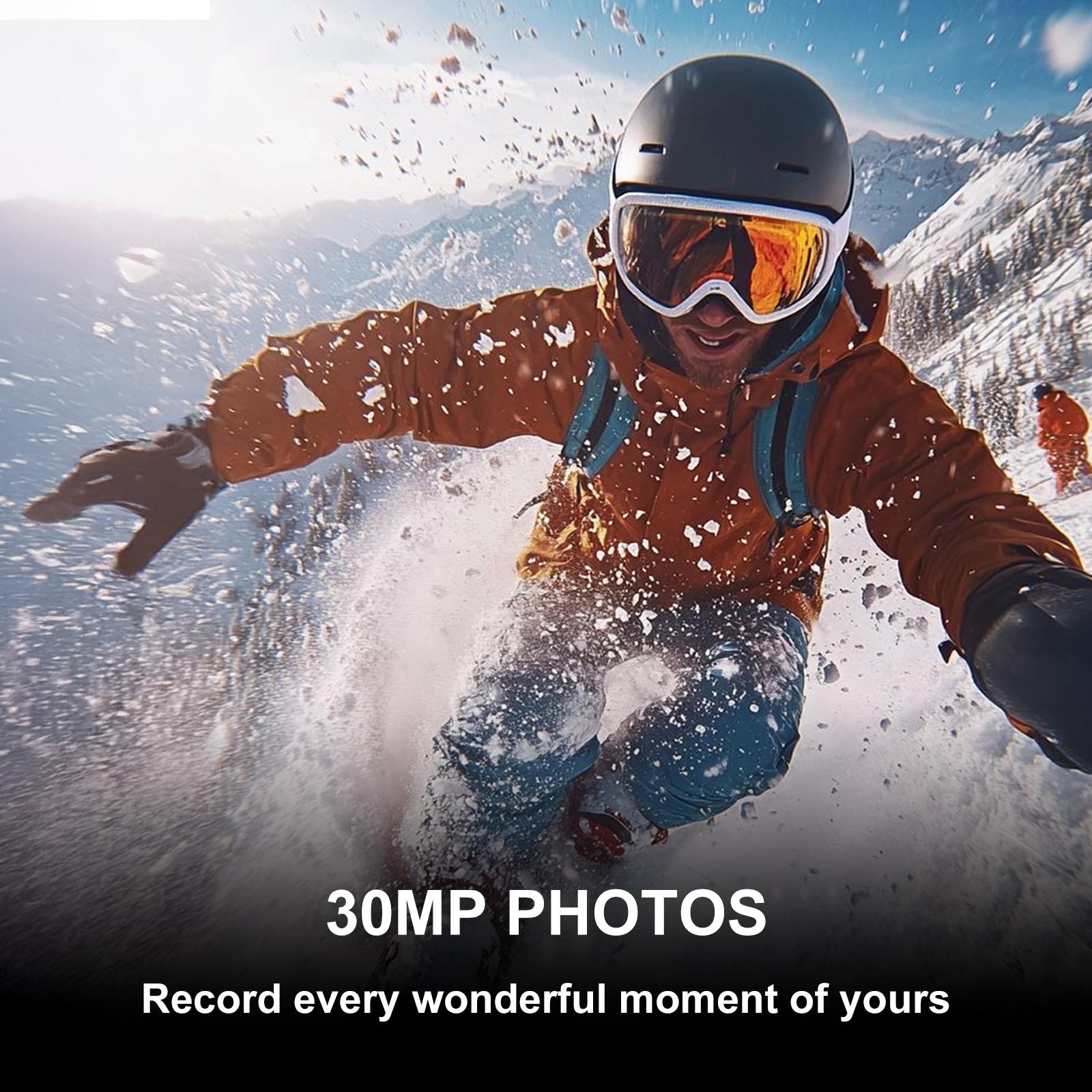 NUISK Thumb Action Camera Waterproof FHD Wearable Pocket Vlogging Camera with Multiple Mounts for Work Cycling Travel Pet Walking Safety Compact Camcorder Portable Photography Camera Gear Anti-Shake TikTokShopSpringGlowUp