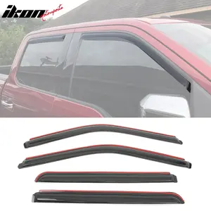In Channel Window Visors for Ford F150 2015-2025 & F250-F450 Crew Cab 17-25