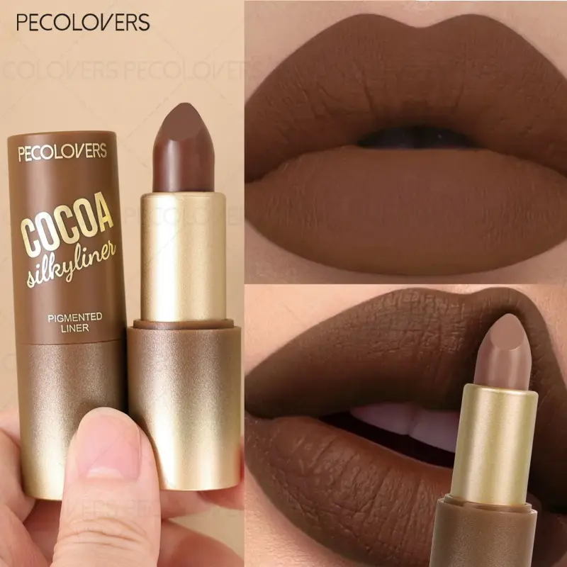 Brown Lipstick, Lippie Stick, Lip Products, High Color Rendering, Lip Color Pigment, Red and Nude Lipstick, Non-stick Lipstick, Lightweight Lipstick, Suitable for All Skin Types