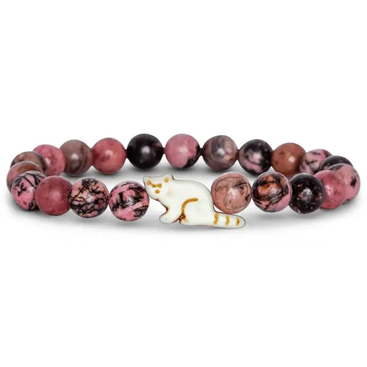 Fahlo Adjustable Red Panda Tracking Bangle Jewelry, Glass Bead Fashion Bracelet for Tracking a Red Panda Fahlo Adjustable Red Panda Tracking Bangle Jewelry, Glass Bead Fashion Bracelet for Tracking a Red Panda