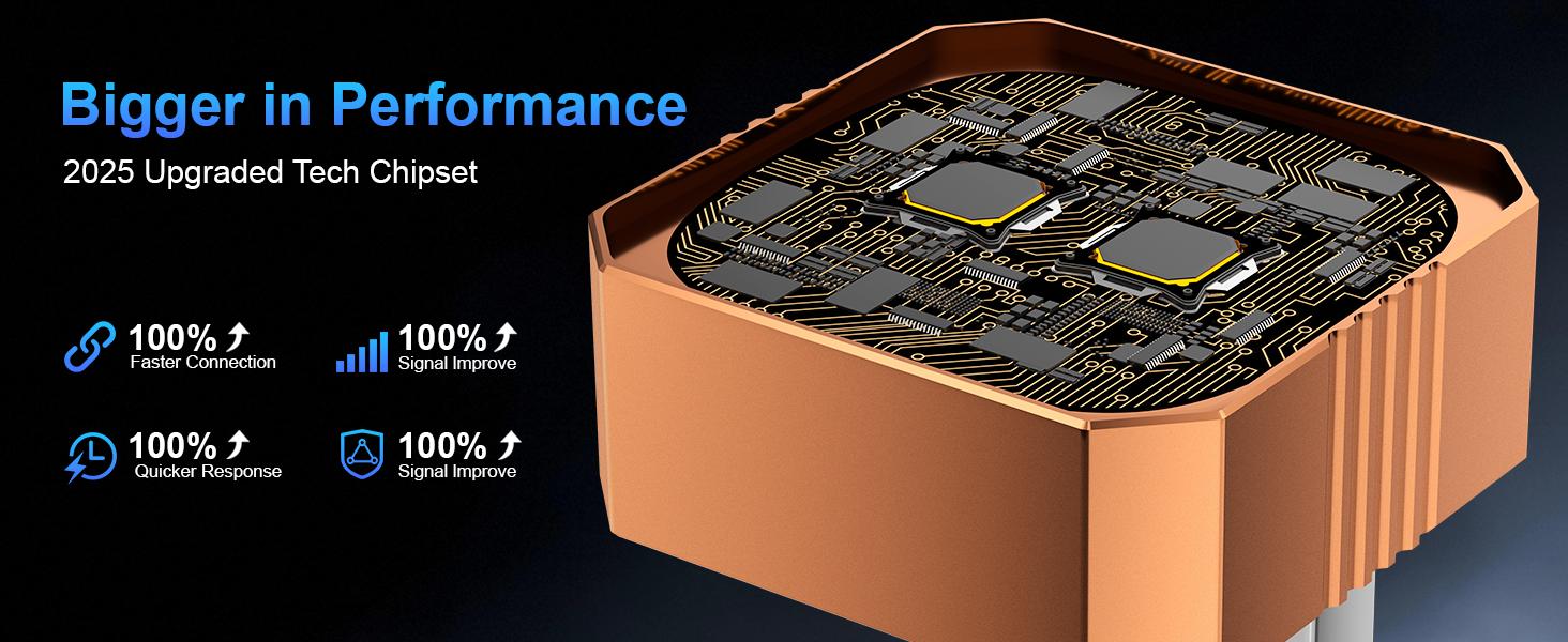 [Christmas Picks with CarPlay] Mini Orange Cube Pro 3.0 Wireless CarPlay & Android Auto Adapter 2026– Plug & Play, Fast Auto-Reconnect