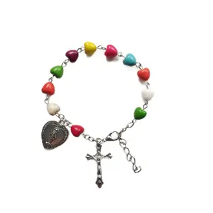 Catholic Religious Blessing Bracelet — Love/Red, Rosary Bracelet
