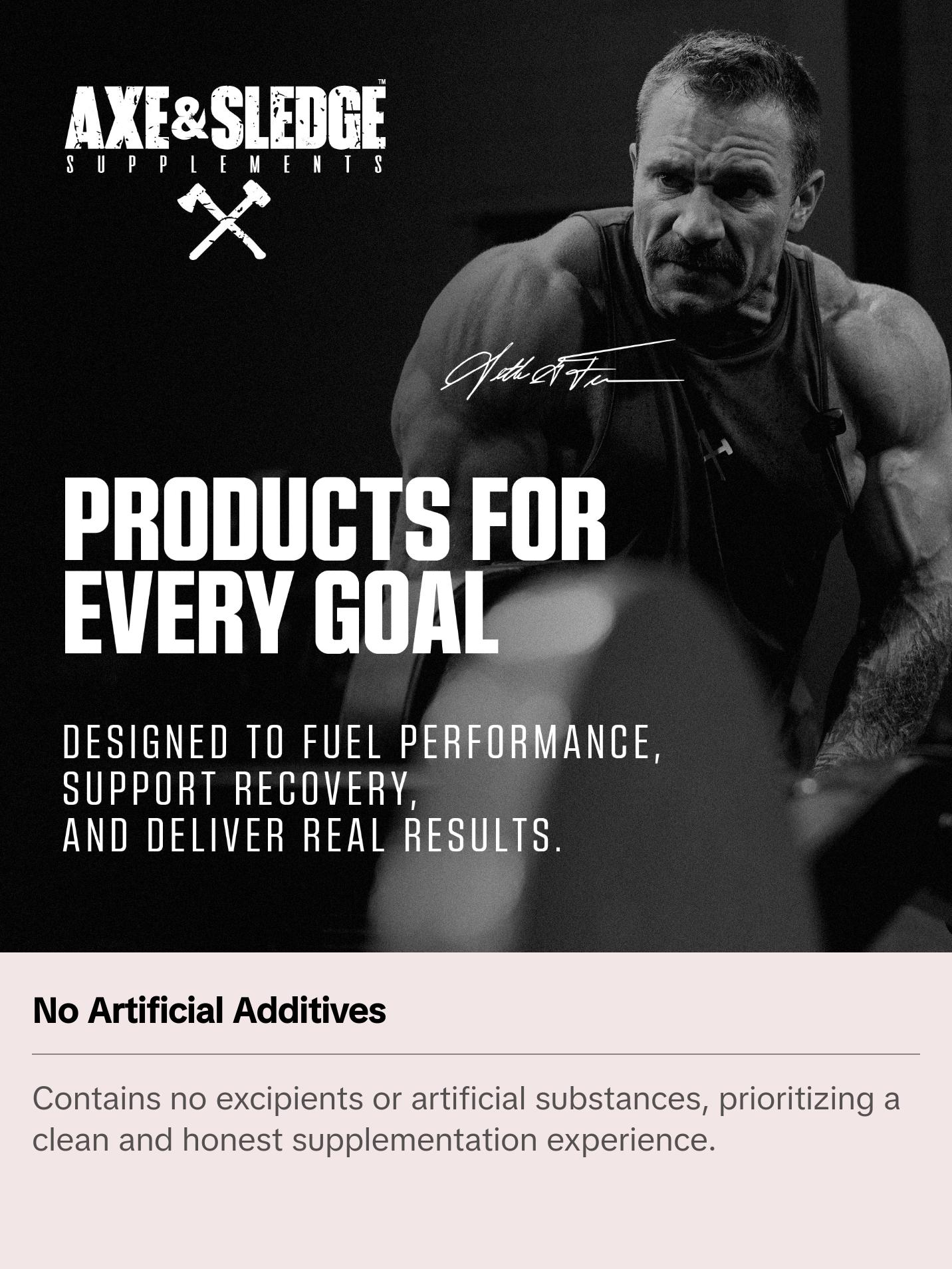 Axe & Sledge Basics Glutamine, 5g Pure L-Glutamine, Muscle Recovery & Performance | 40 Servings