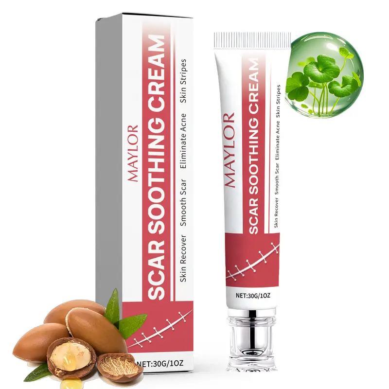 MAYLOR Scar Cream, Professional Scar Removal Gels - Advanced Silicone Scar Removal Cream for Burn, Acne Old Scar Removal Cream for Face & Body, Fades Dark Scars