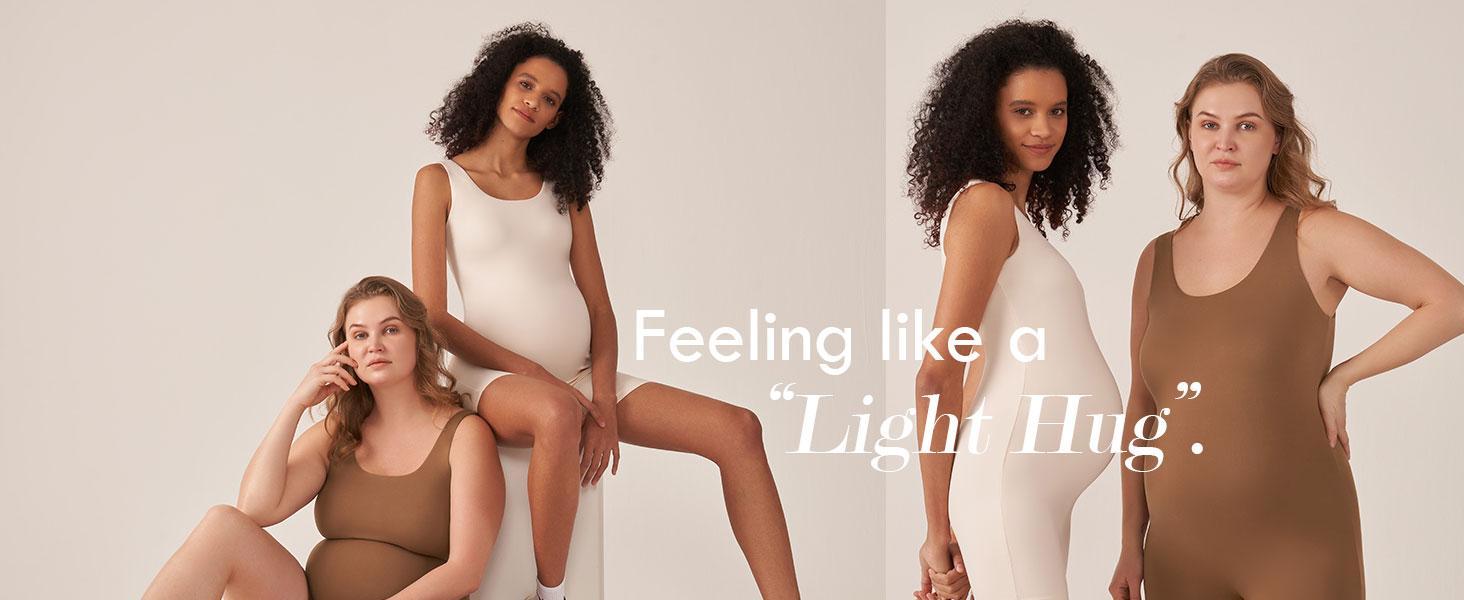 POSHDIVAH Women's Maternity Bodysuit Pregnancy Shapewear Double Lined Sleeveless Tank Top Shorts Romper Jumpsuit pregnancy supply summer clothes cute outfits