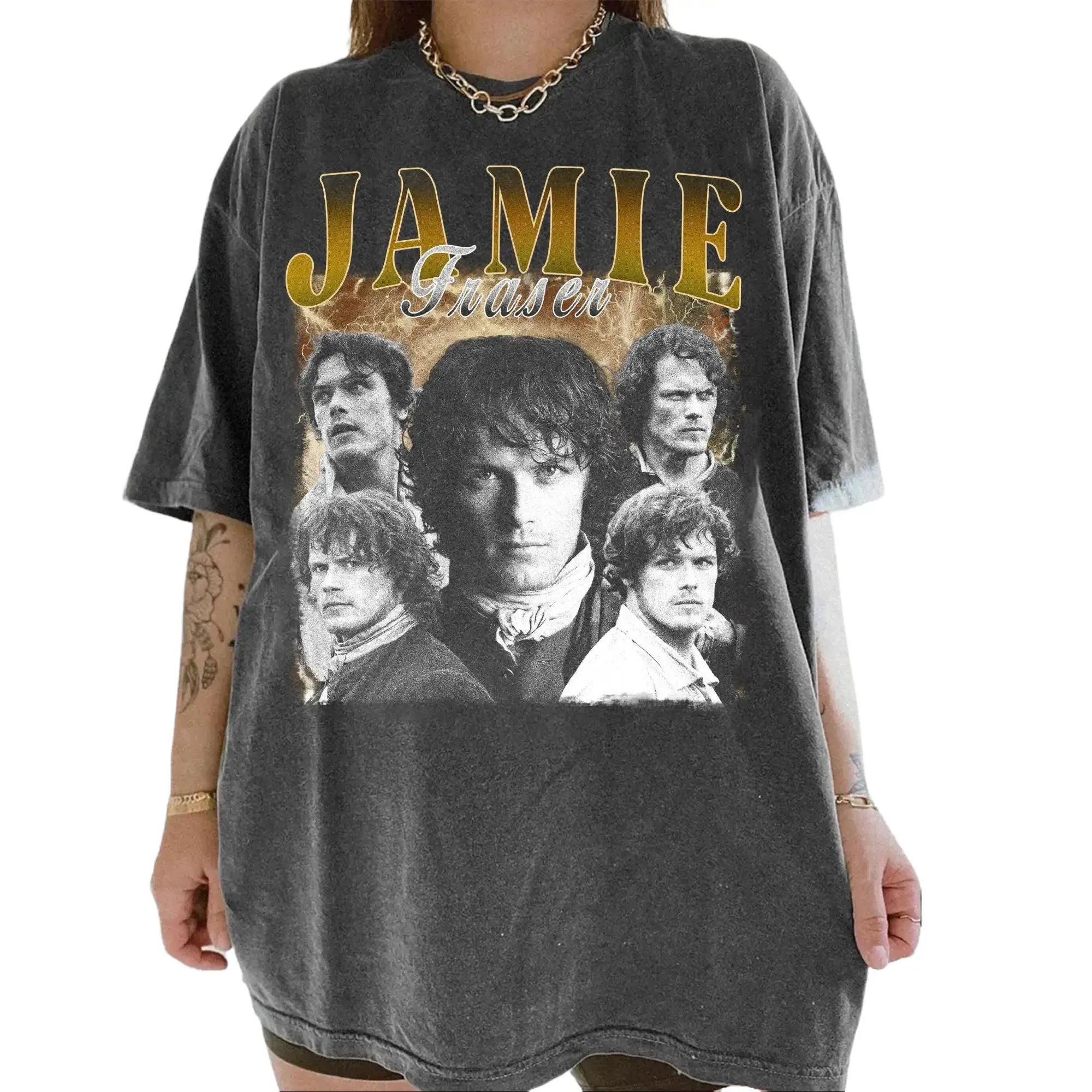 Jamie Fraser Outlander Shirt Retro TV Series T-Shirt Vintage Character Tee Unisex Fan Gift