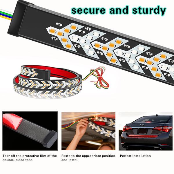 59 Inch Car LED Light Bar,Arrow Turn Signals, IP67 Waterproof,Dynamic Fishbone Shaped Decorative Light, Car Tailgate LED Light Bar,for Truck Pickup SUV RV, Car Light Embellishments lamp lighting 59 Inch Car LED Light Bar,Arrow Turn Signals, IP67 Waterproof,Dynamic Fishbone Shaped Decorative Light, Car Tailgate LED Light Bar,for Truck Pickup SUV RV, Car Light Embellishments lamp lighting