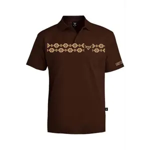Aztec Polo - Dark Brown
