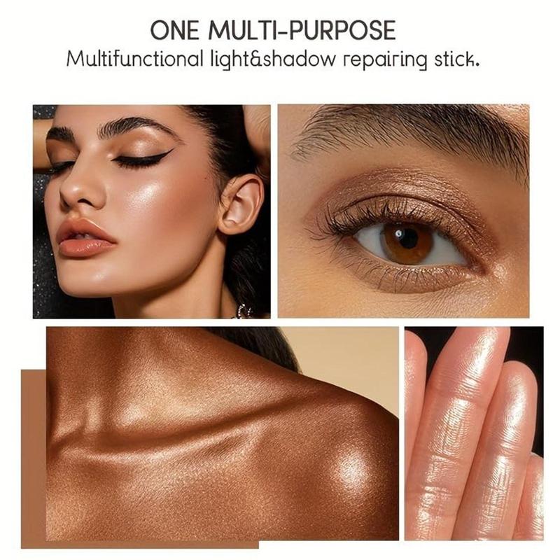 Dual-Ended Highlighter Liquid & Contouring Liquid For Face Shaping, Makeup, Cosmetic, Long-Lasting,Highlighter & Contour Duo, Perfect For Cool Tones, Buildable, Ultra-Blendable Contour, For All Skin Tones