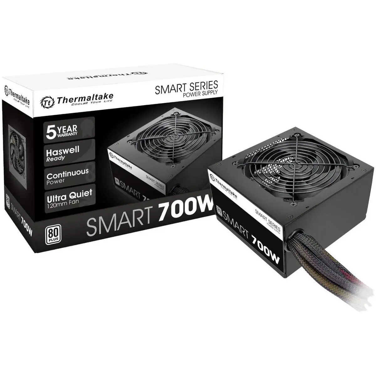 Thermaltake Smart Series 700W 80 Plus Standard Ultra Quiet Continuous Power Supply Unit