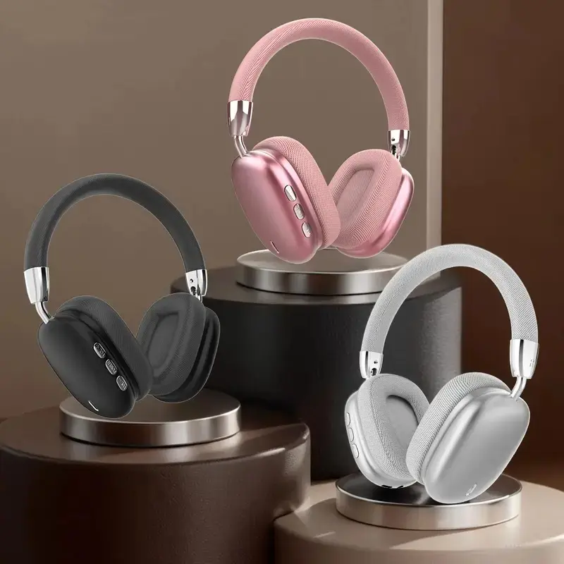 Wireless Bluetooth-compatible Over-ear Headphone,Noise Cancelling Headphone,Noise Cancellation Headphones,Stereo Headset for Mobile Phone, Laptop,Tablet,Audio Devices,Summer vibes Electronic for back to school Noise Reduction Headphones Black