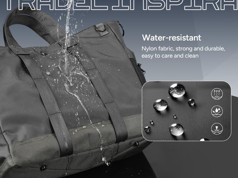 travel inspira Laptop Tote Bag for Women/Men, ​​Versatile​​ Work Bag with Adjustable Shoulder Strap, Water-Repellent ​​Travel-Ready​​ Duffle Bag with Reinforced Bottom for Travel, Work, School and Business