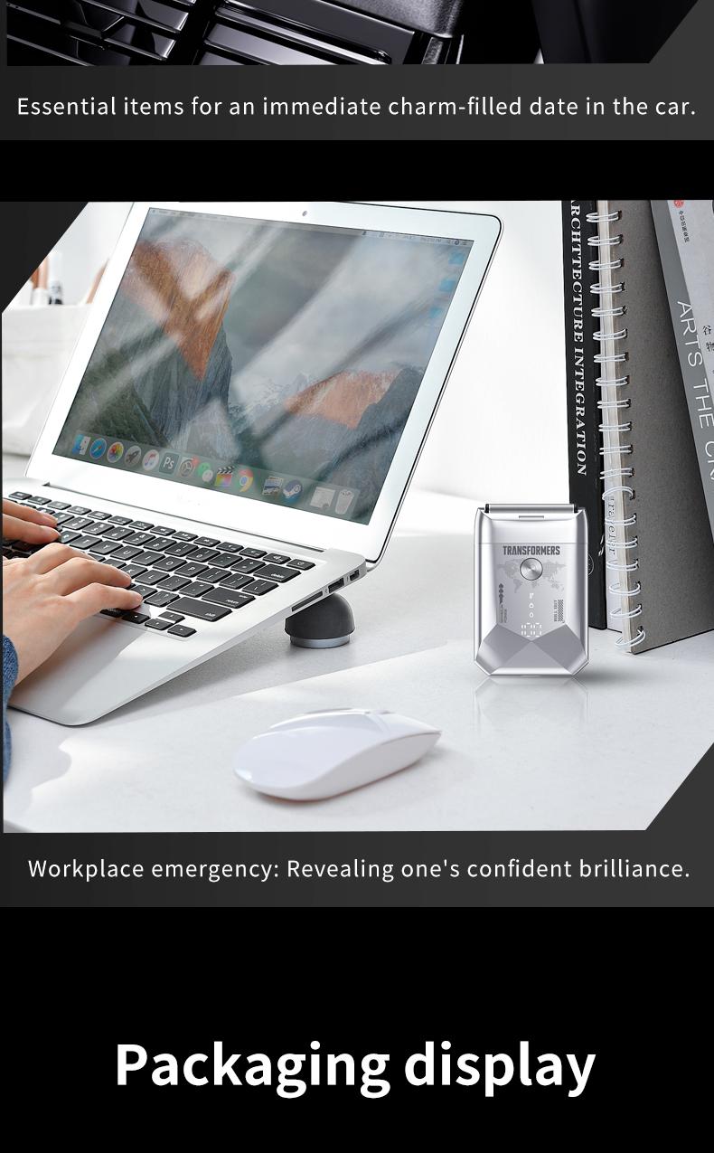 Transformers L20 Foil Shaver, Smart LED Display Shave Calmly, Ultra-Thin Shaving Foil, IPX7 Waterproof, Long Battery Life, Portable, Ideal for Car and Travel, Perfect as a Gift