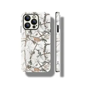 1 PC Real Tree Camo Pattern Phone Case Tough Protective Cover Compatible With iPhone 11 12 13 14 15 16 Series Fashion Phone Accessories
