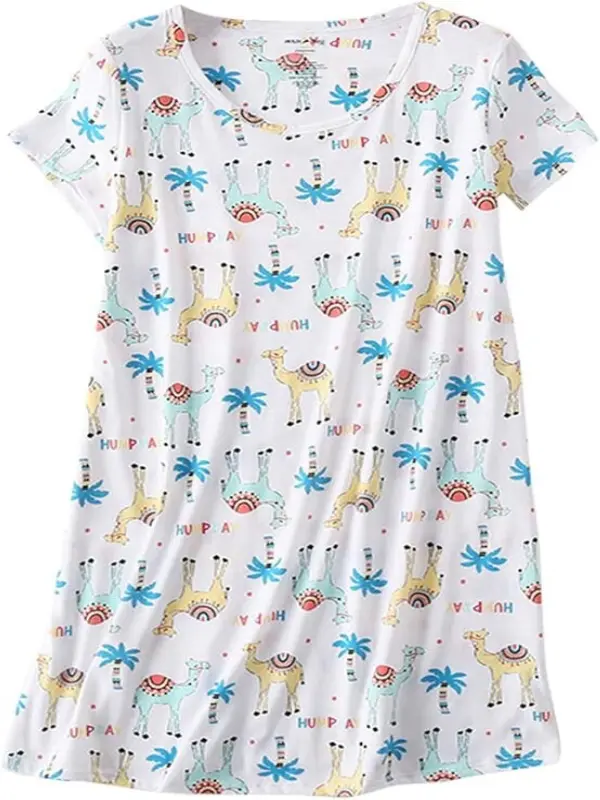 Nightgown Women's Pajamas Sleepwear Night wear Sleep Shirt Loungewear Soft