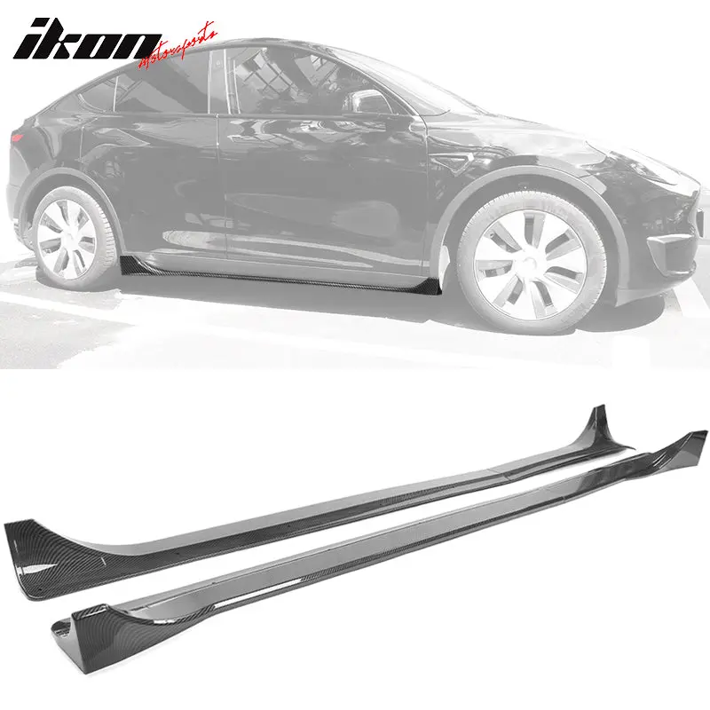 Side Skirts for Tesla Model Y 2020-2024 ABS Plastic Rocker Panel