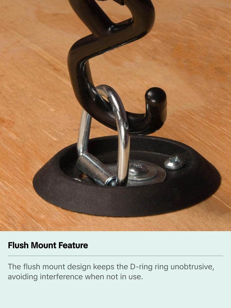 1/4" D-Ring Flush Mount Round Plastic Pan Fitting