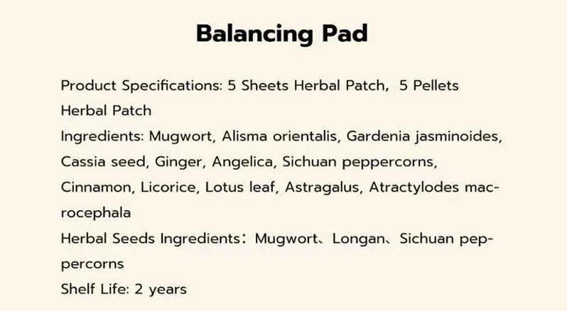 Hanpo Japanese Herbal patch Pad Balance Patch,Health Patch,Waist and abdomen brush