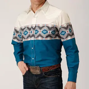 Western Tribal Men's Shirt Retro Leisure Party Totem Printing Pattern Soft And Comfortable Top Super Large Size S-5XL Fabric Menswear
