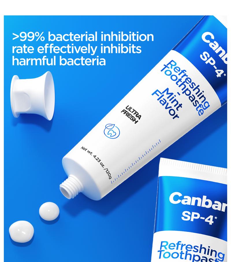 2026 New SP Series Canban Fluoride-Free Whitening Toothpaste Set Anti-Plaque Care Sensitive Repair Gentle Brightening Buy 1 Get 4