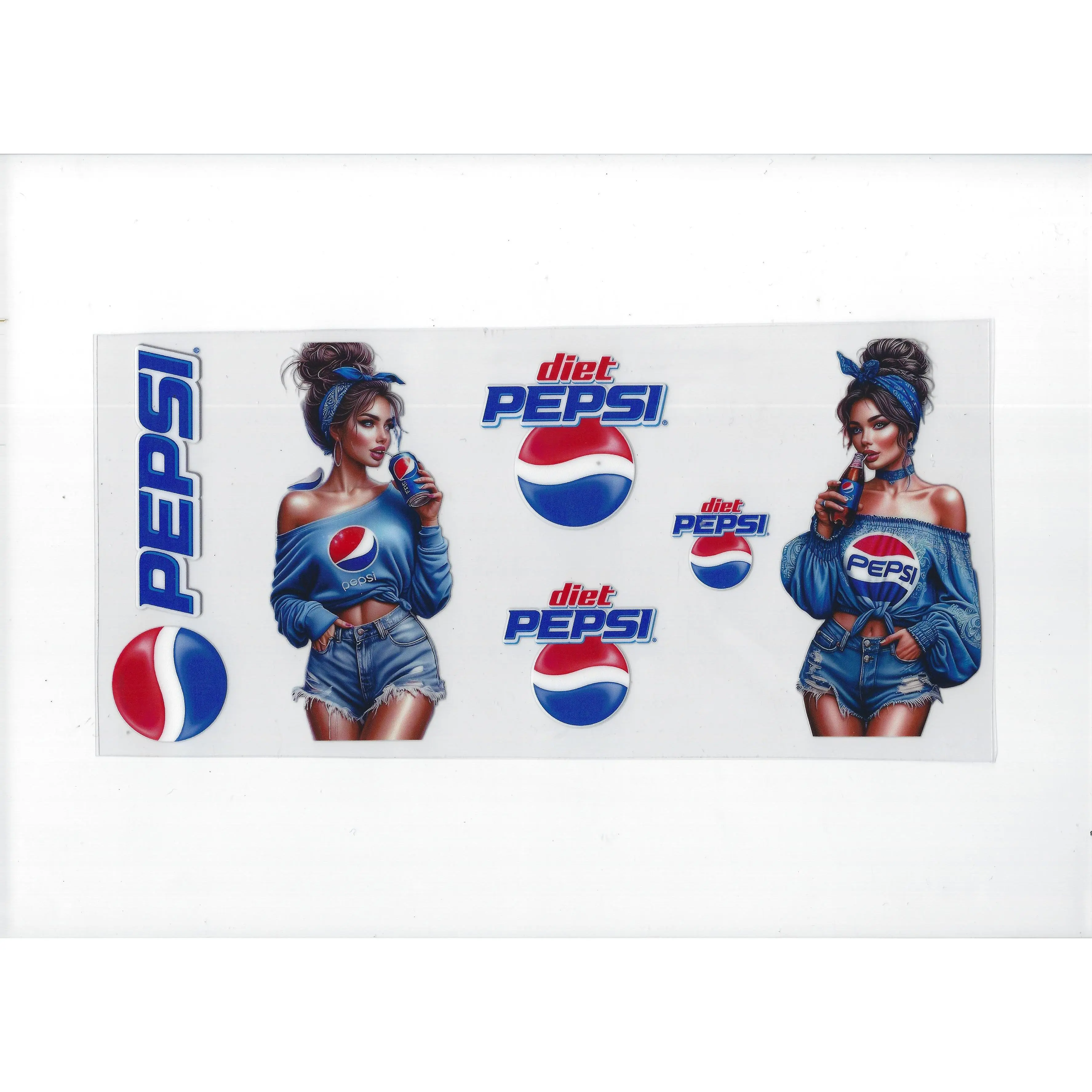 Hot girls drink Pepsi