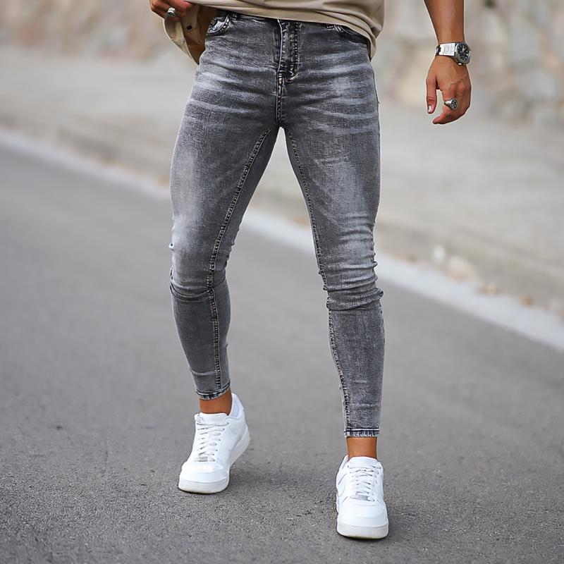 GINGTTO Men's Skinny Jeans Slim Fit Stretch Elastic Waist Jeans Pants