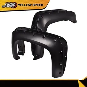 FENDER FLARES POCKET RIVET STYLE FIT FOR 2007-2013 SILVERADO 1500 2500HD/3500HD Car Accessories Automotive