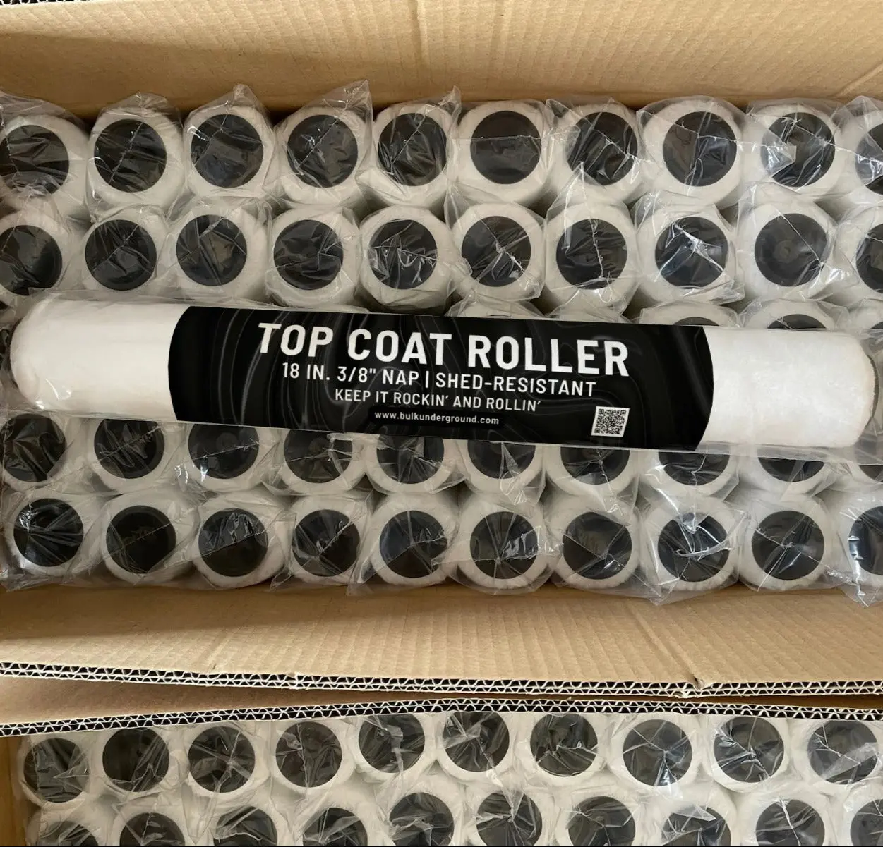 18 In. Top Coat Roller w/ End Caps. 18 In. Top Coat Roller w/ End Caps.