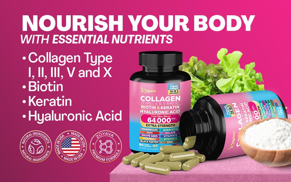 Blooming Balance Bundle: Zoyava Myo-Inositol & Collagen Supplement, All-in-One Multivitamin Combo, Made in USA with Extra Strength Ingredients