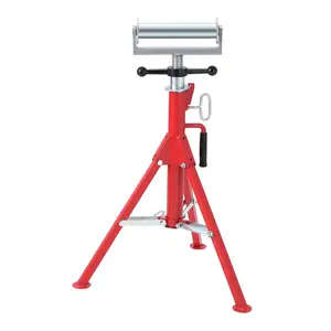 Garvee Heavy-Duty Adjustable Folding Pipe Stand with 2500 Lbs Load Capacity | Durable Construction for Welding, Automotive, and Construction Applications