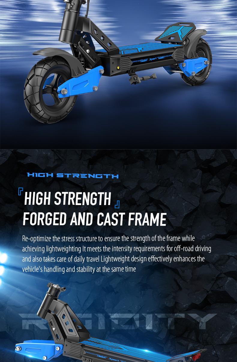 Electric Scooter with 2000W Peak Power 10-inch All-Terrain Tires LED Screen Dual Suspension System 335 lbs Load Capacity Ideal for Commuting Christmas Gift SpringStatements