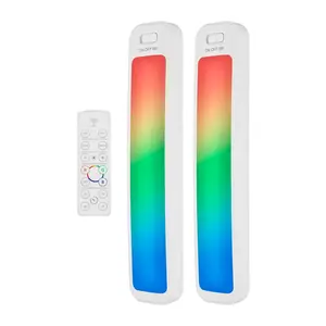 Energizer 12" 2pk Indoor Color Changing LED Cabinet Lights Bar with Remote White