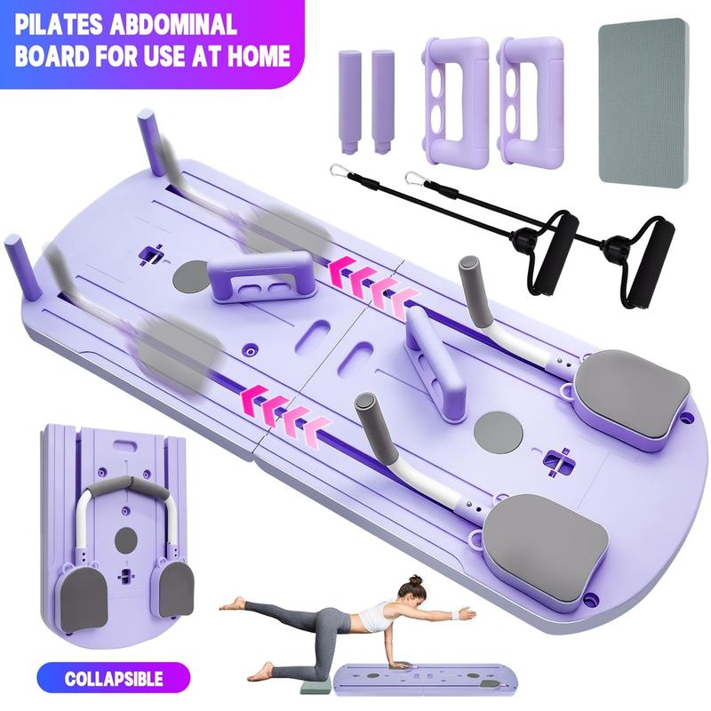 Yoga Board 8 in 1 Multi-Functional ABS Pilates Board High-Quality PVC for Abdominal & Core Strength Training Portable Home Fitness Equipment
