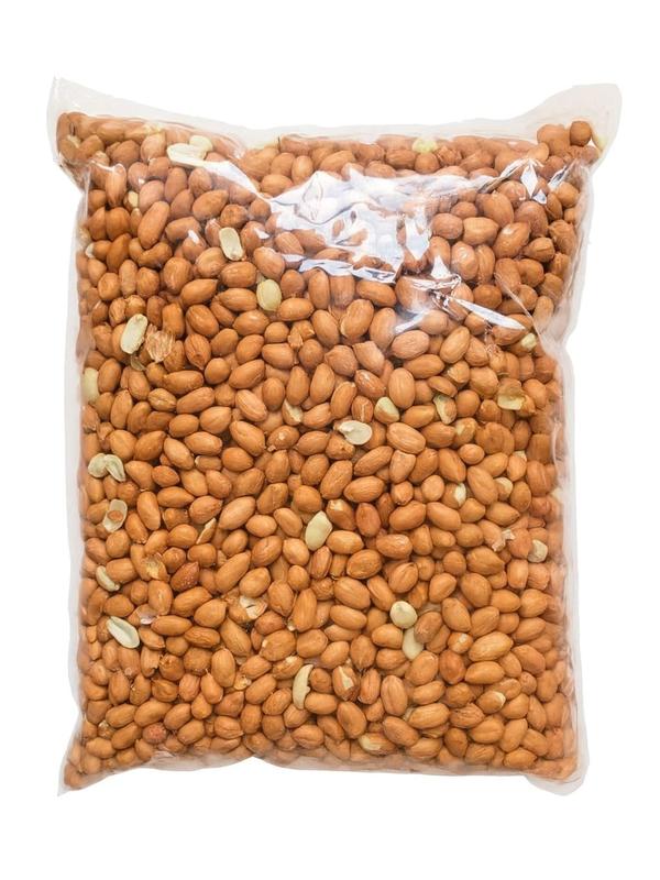 Parivaar Jumbo Peanuts, Raw Whole With Skin (uncooked, unsalted) 64oz (4lbs) ~ All Natural | Product of USA | Groundnut/Red-skin.