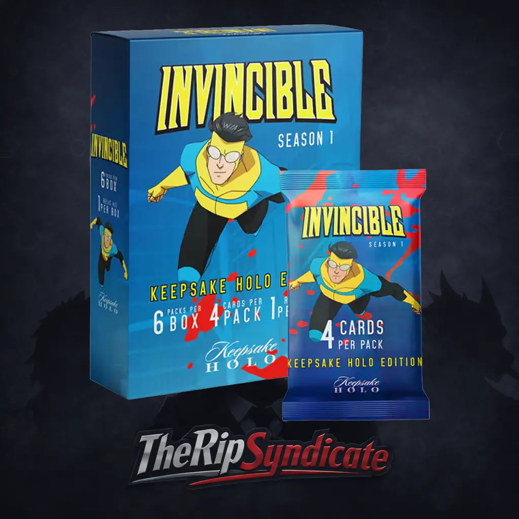 Invincible Display Card Invincible Season 1 Holo Edition Booster Box 6 Packs Live Rip Trading ...