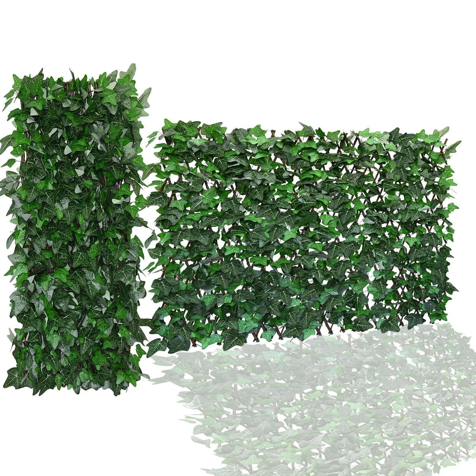 【SummerVibes】Expandable Decorative Garden Fence Privacy Screen, Greenery Ivy Fence Panel with Connect Panels Wider Feature, Artificial Ivy Garden Accessories for Balcony Patio Outdoor