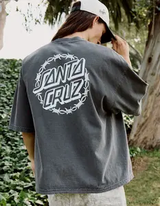 SANTA CRUZ Barbed Dot Mens Heavyweight Boxy Tee