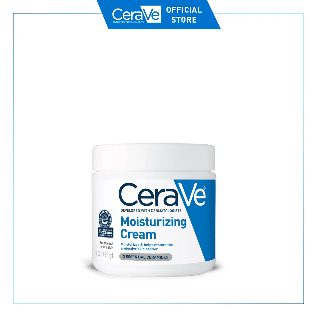 CeraVe Moisturizing Cream | Normal to Dry Skin | Face & Body Moisturizer | 24 Hour Hydration | 16 oz